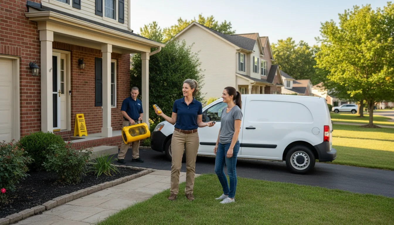 Water restoration image for Dehumidification And Cleanup Services in Odonnell, TX